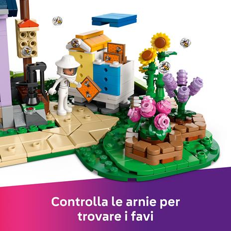 LEGO Friends 42669 Casa degli Apicoltori e Giardino Fiorito, Giochi di Ruolo Bambine 12+, Personaggi, Negozio e Cibo - 4
