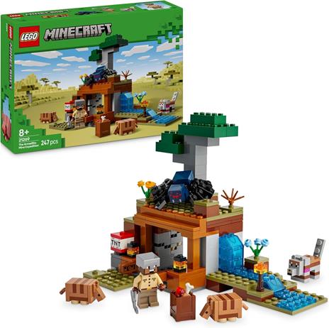 LEGO Minecraft (21269). Spedizione nella miniera dellarmadillo