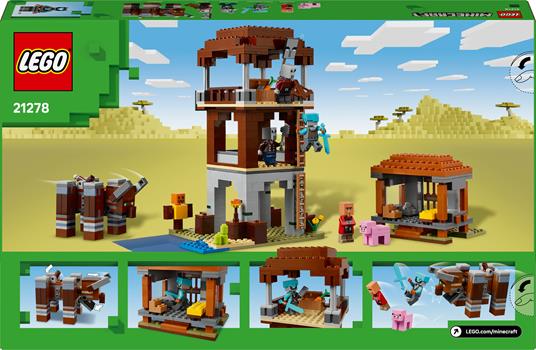 LEGO Minecraft Lavamposto del saccheggiatore e predone - 4