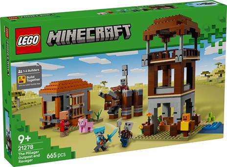 LEGO Minecraft Lavamposto del saccheggiatore e predone - 5