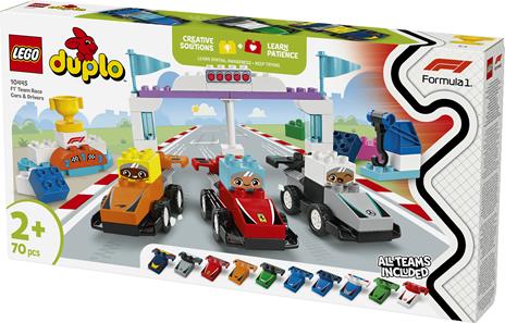 LEGO DUPLO (10445). Auto da Corsa e Piloti Team F1 - 10