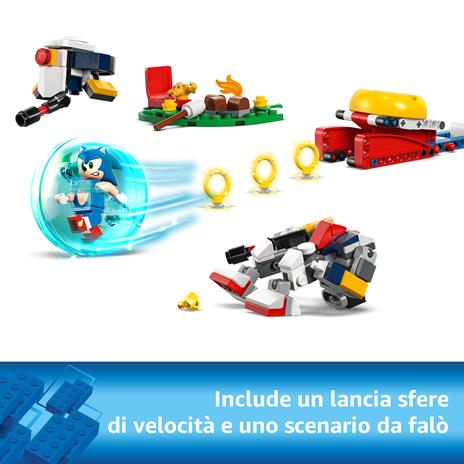 LEGO Sonic 77001 Duello al Falò di Sonic, Giochi per Bambini e Bambine 7+ con Personaggi Videogioco per Gamer - 2