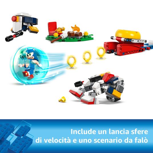LEGO Sonic 77001 Duello al Falò di Sonic, Giochi per Bambini e Bambine 7+ con Personaggi Videogioco per Gamer - 2