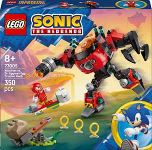 LEGO Sonic (77005). Knuckles vs. il Mech Egg Crusher del Dr. Eggman