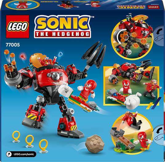 LEGO Sonic (77005). Knuckles vs. il Mech Egg Crusher del Dr. Eggman - 4