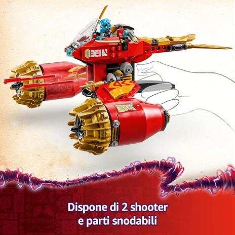 LEGO NINJAGO 71830 Mech Storm Rider di Kai - 2 Veicoli Trasformabili in Figura Snodabile e Moto Giocattolo, Giochi Bambini 7+ - 5