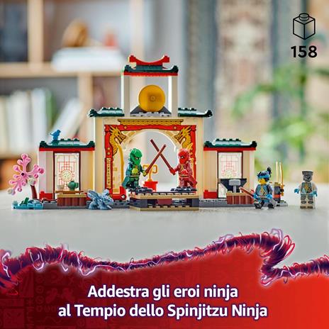 LEGO NINJAGO 71831 Tempio dello Spinjitzu Ninja - Set Giocattolo con 4 Minifigure, Drago, Armi e Accessori, Giochi Bambini 4+ - 2