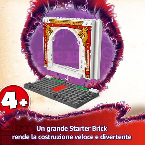 LEGO NINJAGO 71831 Tempio dello Spinjitzu Ninja - Set Giocattolo con 4 Minifigure, Drago, Armi e Accessori, Giochi Bambini 4+ - 3