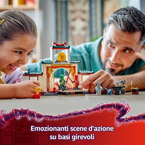 LEGO NINJAGO 71831 Tempio dello Spinjitzu Ninja - Set Giocattolo con 4 Minifigure, Drago, Armi e Accessori, Giochi Bambini 4+ - 5