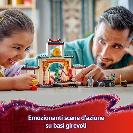 LEGO NINJAGO 71831 Tempio dello Spinjitzu Ninja - Set Giocattolo con 4 Minifigure, Drago, Armi e Accessori, Giochi Bambini 4+ - 5