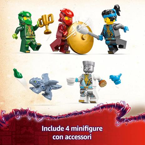 LEGO NINJAGO 71831 Tempio dello Spinjitzu Ninja - Set Giocattolo con 4 Minifigure, Drago, Armi e Accessori, Giochi Bambini 4+ - 6