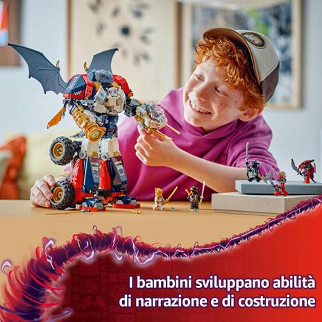 LEGO NINJAGO 71834 Mech Ultra Combinatore di Zane - Robot Giocattolo 4 in 1 Separabile in 4 Modellini, Giochi per Bambini 9+ - 5