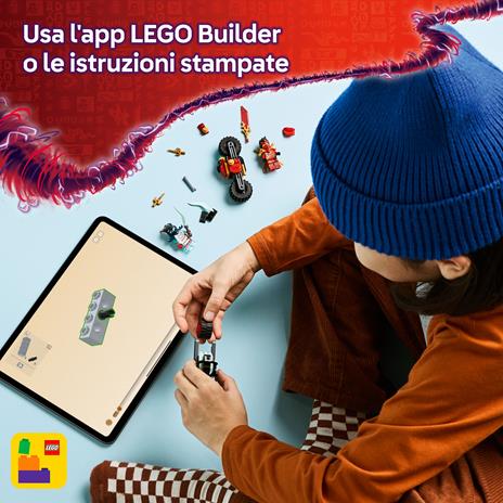 LEGO Ninjago (71838). Gara di velocità sulla moto di Kai - 5