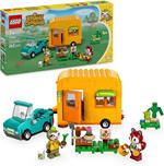 LEGO Animal Crossing 77054 La Roulotte e il Negozio di Giardinaggio di Florindo, Gioco per Bambini 7+ con Macchina Giocattolo
