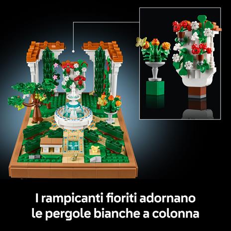 LEGO Icons 10359 Il Giardino della Fontana, Modellino da Costruire per Adulti da Collezione, Idea Regalo per Donna o Uomo - 4