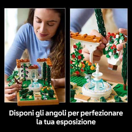LEGO Icons 10359 Il Giardino della Fontana, Modellino da Costruire per Adulti da Collezione, Idea Regalo per Donna o Uomo - 5