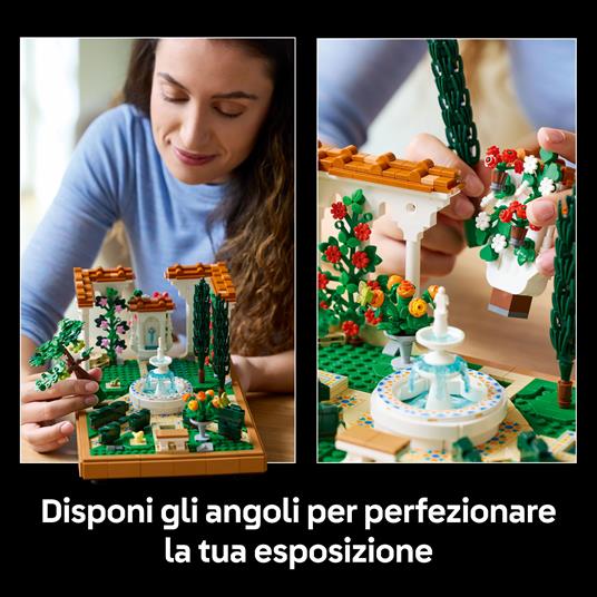 LEGO Icons 10359 Il Giardino della Fontana, Modellino da Costruire per Adulti da Collezione, Idea Regalo per Donna o Uomo - 5