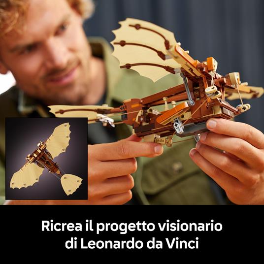 LEGO Icons 10363 Macchina Volante di Leonardo da Vinci, Modellino da Costruire per Adulti da Collezione, Regalo Uomo o Donna - 3