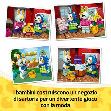 LEGO Animal Crossing 77055 La Sartoria delle Sorelle Ago e Filo, Gioco per Bambini 6+ con Negozio Giocattolo e Accessori - 2