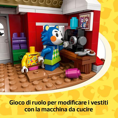 LEGO Animal Crossing 77055 La Sartoria delle Sorelle Ago e Filo, Gioco per Bambini 6+ con Negozio Giocattolo e Accessori - 4
