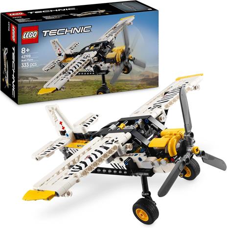 LEGO Technic 42198 Aereo Bush, Aeroplano Giocattolo da Costruire, Giochi per Bambini 8+, Modellino di Veicolo con Funzioni