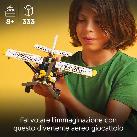 LEGO Technic 42198 Aereo Bush, Aeroplano Giocattolo da Costruire, Giochi per Bambini 8+, Modellino di Veicolo con Funzioni - 2