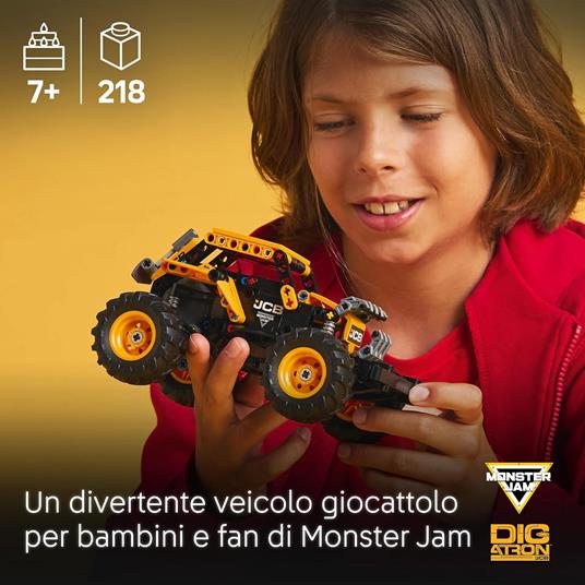LEGO Technic 42199 Pull-Back Monster Jam DIGatron, Monster Truck Giocattolo Costruire, Giochi Bambini 7+, Regalo Fan Veicoli - 2