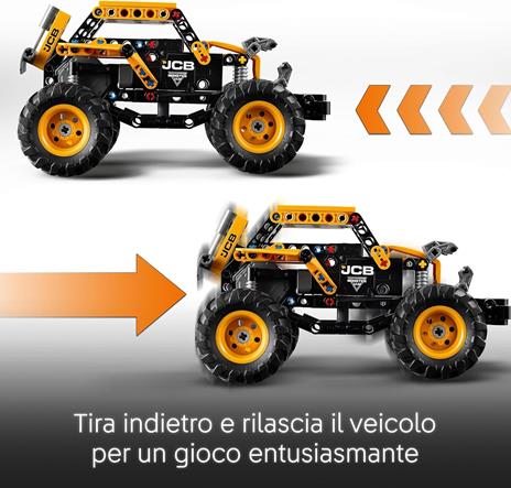 LEGO Technic 42199 Pull-Back Monster Jam DIGatron, Monster Truck Giocattolo Costruire, Giochi Bambini 7+, Regalo Fan Veicoli - 3