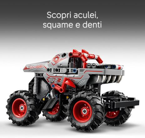 LEGO Technic 42200 Pull-Back ThunderROARus, Monster Truck Giocattolo da Costruire, Giochi Bambini 7+, Regalo Fan Monster Jam - 4
