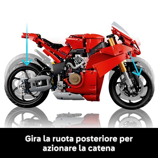 LEGO Technic 42202 Motocicletta Ducati Panigale V4 S, Modello per Adulti da Collezione Uomo o Donna Fan Moto - 4
