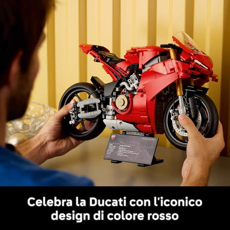 LEGO Technic 42202 Motocicletta Ducati Panigale V4 S, Modello per Adulti da Collezione Uomo o Donna Fan Moto - 6
