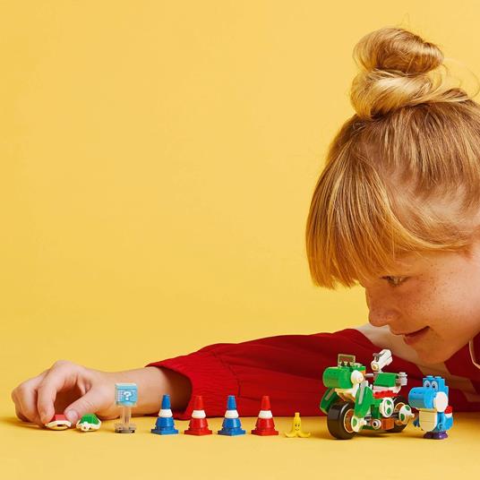 LEGO Super Mario 72031 Mario Kart : Moto Yoshi, Giocattolo Interattivo, Giochi per Bambini 7+, Regalo Nintendo da Collezione - 6