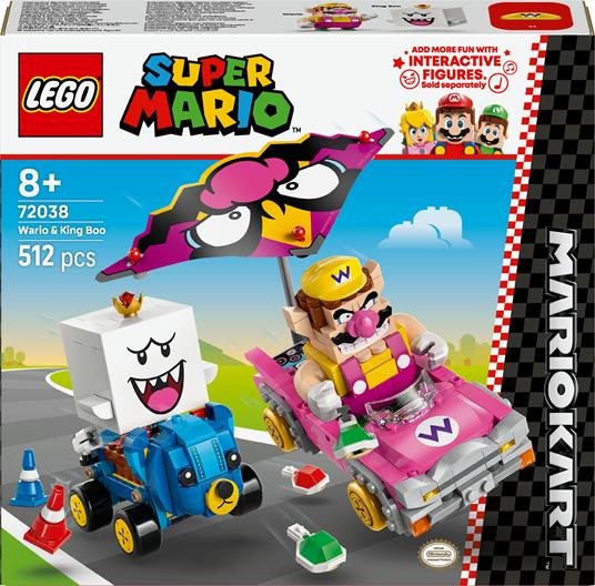 LEGO Super Mario (72038). Mario Kart  Wario e Re Boo