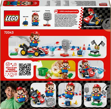 LEGO Super Mario (72043). Mario Kart  LEGO® Mario interattivo e Kart standard - 4