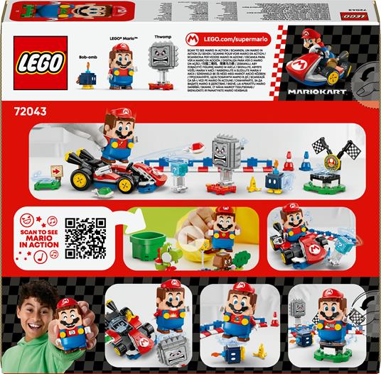 LEGO Super Mario (72043). Mario Kart  LEGO® Mario interattivo e Kart standard - 4