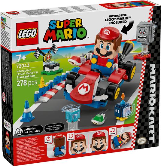 LEGO Super Mario (72043). Mario Kart  LEGO® Mario interattivo e Kart standard - 5