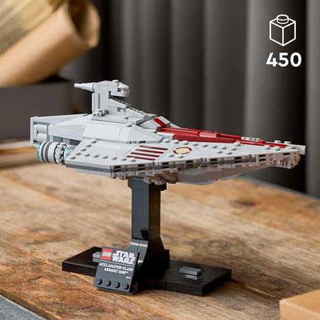 LEGO Star Wars 75404 Nave d'Assalto Classe Acclamator, Astronave da Collezione con Supporto, Regalo per Adulti, Uomo e Donna - 2