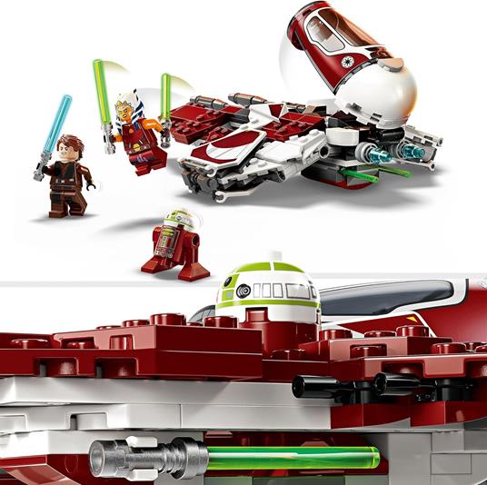 LEGO Star Wars 75401 Jedi Interceptor di Ahsoka con Minifigure di Anakin Skywalker Droide, Starfighter Giocattolo Bambini 8+ - 3