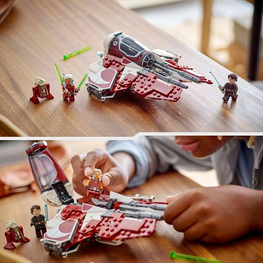 LEGO Star Wars 75401 Jedi Interceptor di Ahsoka con Minifigure di Anakin Skywalker Droide, Starfighter Giocattolo Bambini 8+ - 5