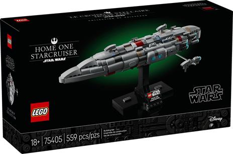 LEGO Star Wars 75405 Starcruiser Home One, Astronave da Collezione con Fregata Medica Nebulon-B, Regalo Adulti, Uomo e Donna