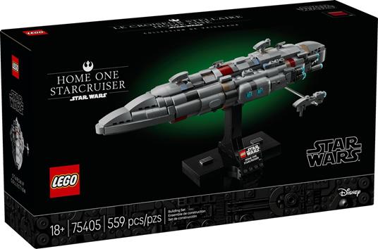 LEGO Star Wars 75405 Starcruiser Home One, Astronave da Collezione con Fregata Medica Nebulon-B, Regalo Adulti, Uomo e Donna