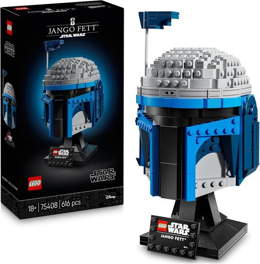 LEGO Star Wars 75408 Casco di Jango Fett - Modellino Replica dal Mandaloriano