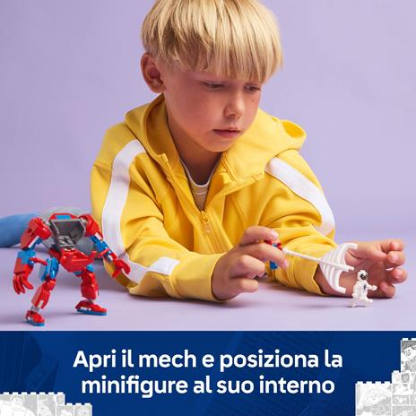 LEGO Marvel 76308 Mech di Spider-Man Contro Anti-Venom, Action Figure Giocattolo Snodabile  2 Minifigure, Giochi Bambini 6+ - 2