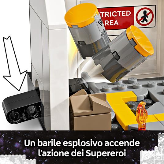 LEGO Marvel 76314 Azione di Battaglia Captain America: Civil War, 8 Minifigure Avengers e Aereo Giocattolo Quinjet - 2