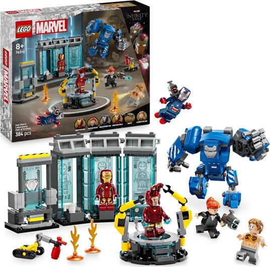 LEGO Super Heroes Marvel (76315). Laboratorio di Iron Man: Sala delle Armature