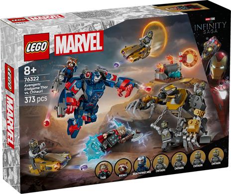 LEGO Super Heroes Marvel (76322). Avengers: Endgame Thor contro Chitauri