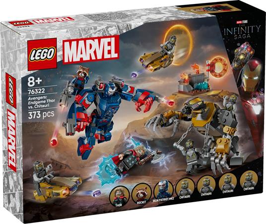 LEGO Super Heroes Marvel (76322). Avengers: Endgame Thor contro Chitauri
