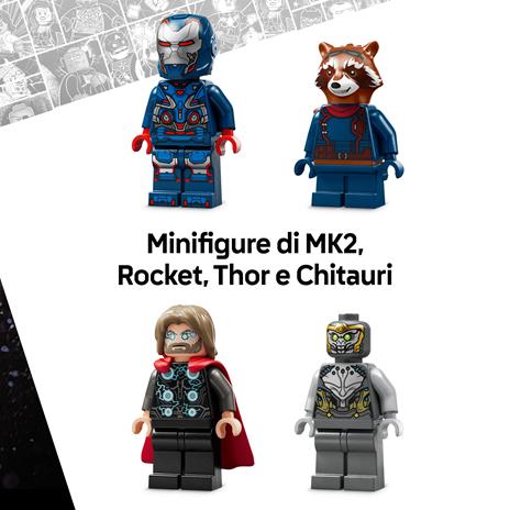 LEGO Super Heroes Marvel (76322). Avengers: Endgame Thor contro Chitauri - 4