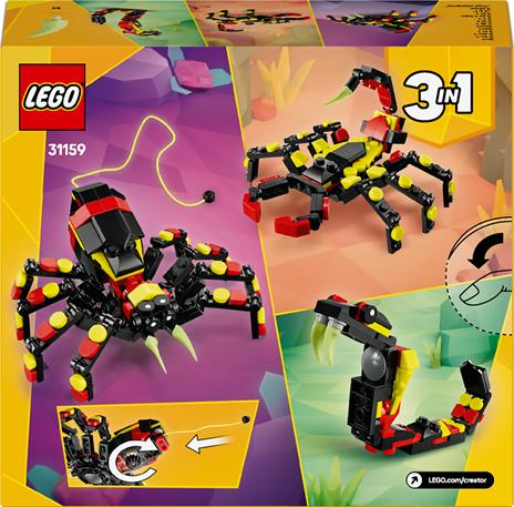 LEGO Creator (31159). Animali selvatici: ragno trasformista - 10