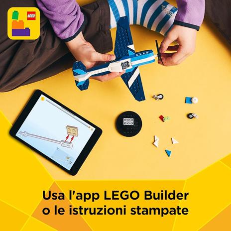 LEGO Creator 3 in 1 31160 Velivolo: Aereo da Competizione, Aeroplano Giocattolo Trasformabile in Elicottero e Jet, Bambini 7+ - 6